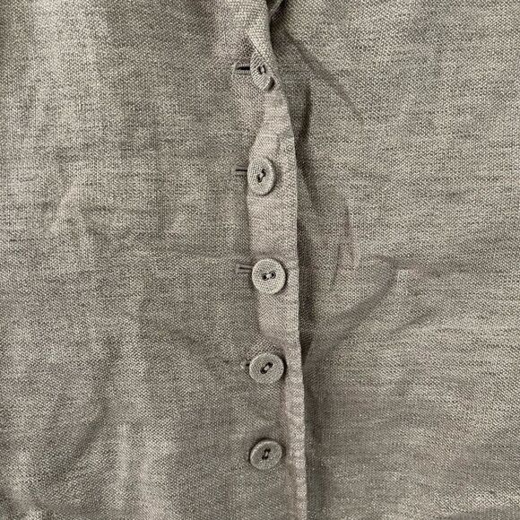 Eileen fisher linen metallic silver blazer - Picture 2 of 9